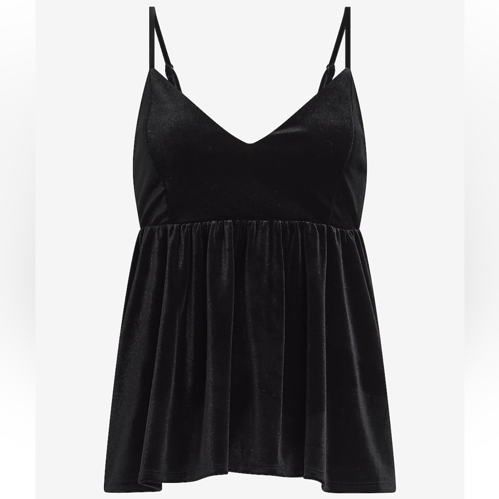 EXPRESS Velvet V Neck Top